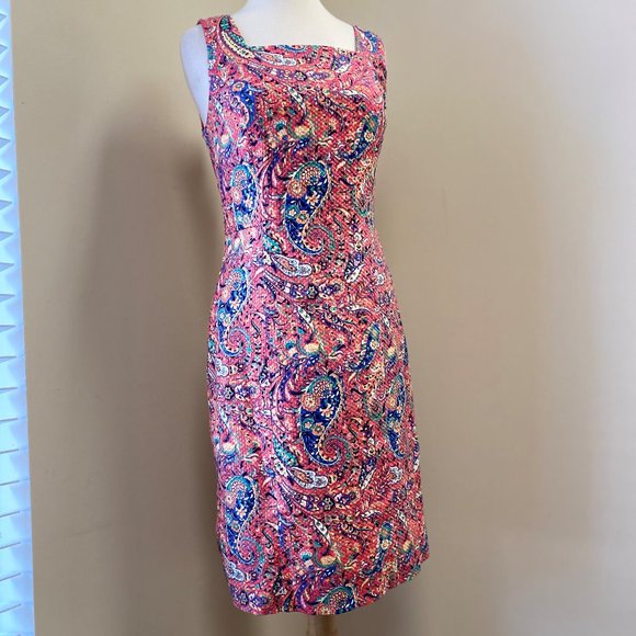 talbots pink dress